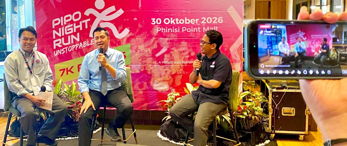 Pipo Night Run (PNR) 2026 kembali digelar dengan mengusung tema Unstoppable, yang bermakna tak terhentikan.