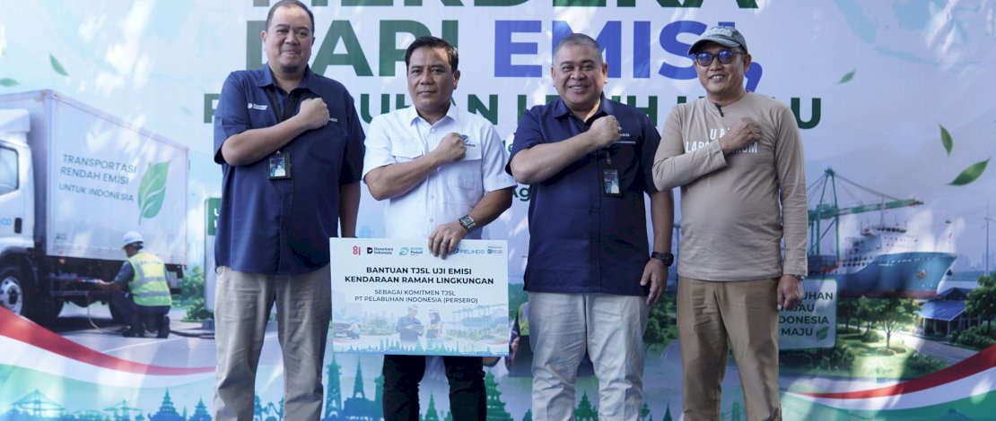HUT ke-81 RI: Pelindo Cek Gas Buang Ratusan Truk di Pelabuhan Makassar