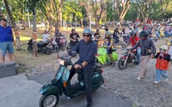 Bupati Bantaeng Motoran Santai Bersama Komunitas Vespa Meriahkan HUT RI ke-81