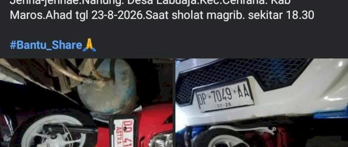 Tragis! Bus Tabrak Motor di Cenrana Maros, Dua Remaja Putri Tewas