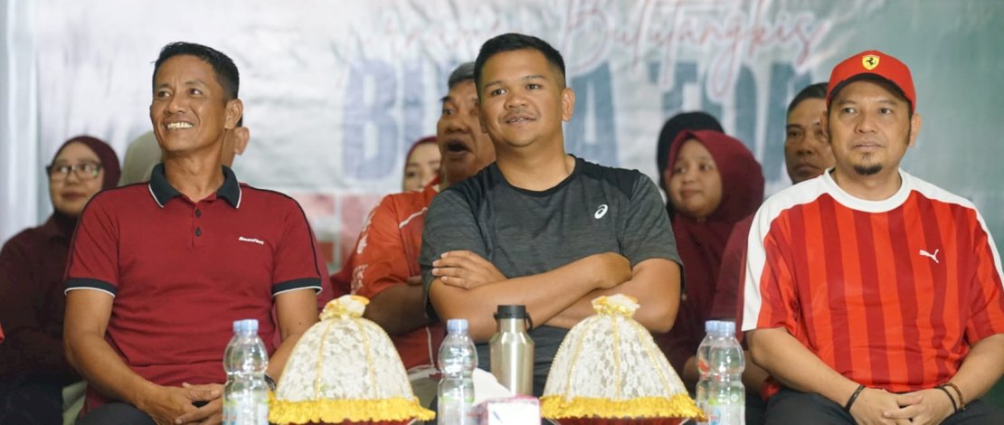 Bupati Bantaeng, Muh. Fathul Fauzy Nurdin, menghadiri penutupan Turnamen Bulutangkis Butta Toa Merdeka Cup 81 yang digelar di GOR Malilingi, Kelurahan Pallantikang, Kabupaten Bantaeng, Minggu malam, 23 Agustus 2026.
