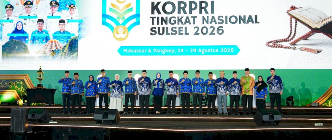 MTQ VIII KORPRI Nasional 2026 Resmi Dibuka Menteri Agama, Gubernur Sulsel Sambut Kafilah se-Indonesia