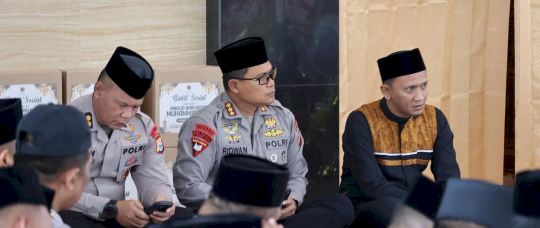 Maulid Nabi Jadi Momentum Satbrimob Polda Sulsel Perkuat Polri Presisi dan Kepedulian Sosial