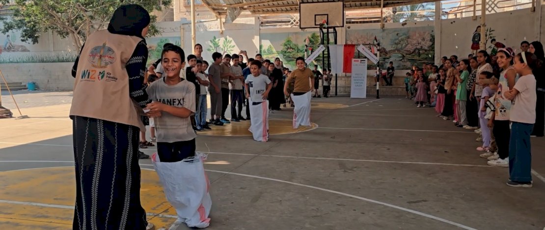 Momentum Muktamar V Wahdah Islamiyah Hadirkan Kebahagiaan Anak-Anak Gaza di Bulan Kemerdekaan RI