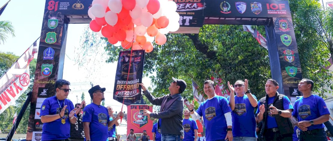 Gubernur Andi Sudirman Lepas 500 Peserta Bhayangkara Off-Road Merdeka Seri V 2026