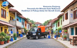 PDAM Makassar Siapkan Pickup Bertandon, Tembus Lorong Sempit Salurkan Air Bersih