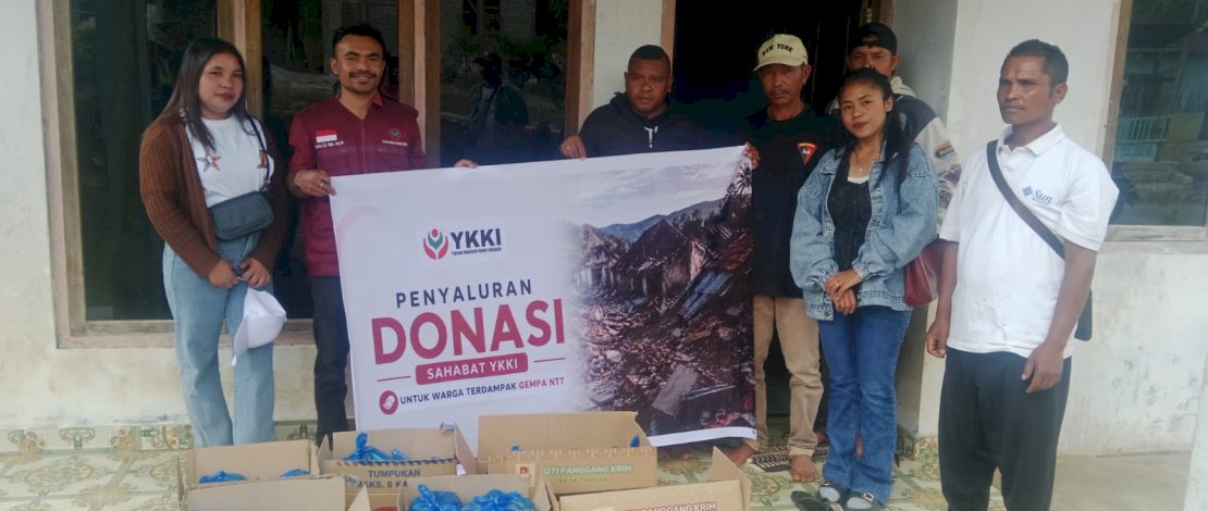 YKKI Salurkan Bantuan ke Manggarai dan Ende, Bantu Warga Pulihkan Diri Pascagempa