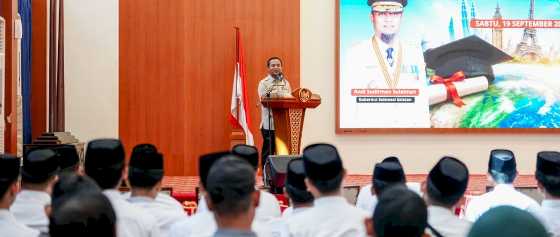 Lepas 28 Penerima Beasiswa Luar Negeri, Andi Sudirman Harap Kembali Mengabdi di Sulsel