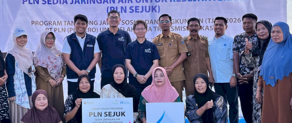 PLN Peduli bersama Human Initiative menghadirkan Program PLN SEJUK (Sedia Jaringan Air untuk Kesejahteraan) di Allu, Kecamatan Tarowang, Kabupaten Jeneponto.
