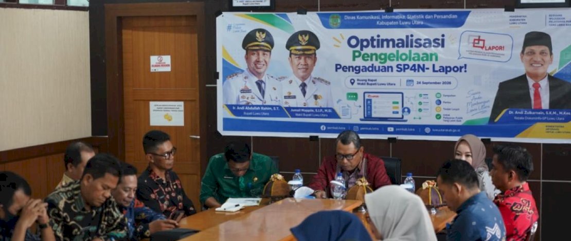 Luwu Utara Perkuat SP4N-LAPOR!, Aduan Warga Ditarget Tak Berhenti di Meja Admin