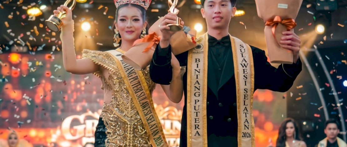 Grand Final Pemilihan Bintang Sulsel 2026 berlangsung megah dan meriah, di Hotel Claro Makassar, Minggu, 27 September 2026.