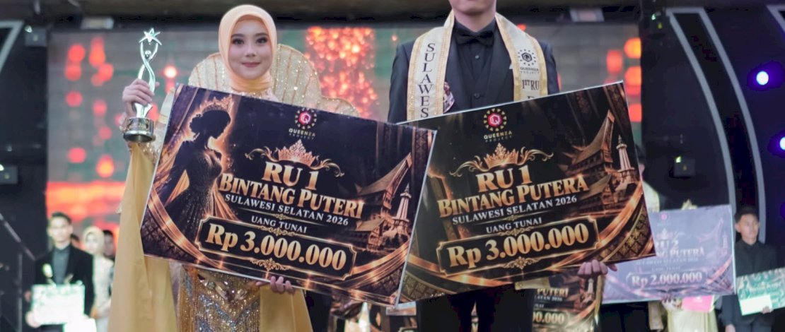Runner up Pemilihan Bintang Sulawesi Selatan 2026, Muh Fatir Safri dari SMAN 18 Makassar, dan Aisyah Nurul Izzah Ramli dari SMAN 1 Takalar, akan mewakili Sulawesi Selatan pada Pemilihan Mister dan Miss Teen Indonesia 2027, yang akan berlangsung di Jakarta, Januari mendatang.