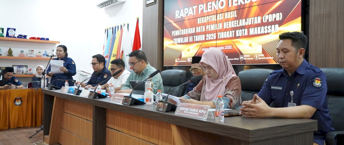 Pemilih Makassar Bertambah 4.017 Orang, Total Tembus 1,08 Juta