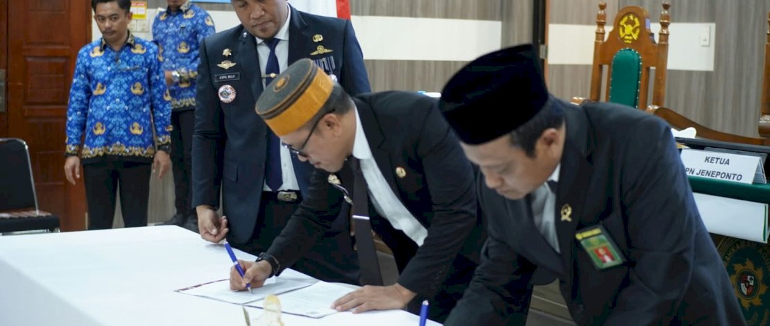 Teken Kerja Sama, Pemkab Jeneponto dan PN Perkuat Akses Keadilan Masyarakat