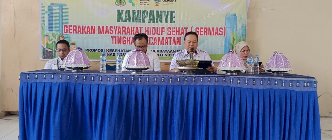 Dinkes Pinrang Mulai Kampanye GERMAS di Tingkat Kecamatan