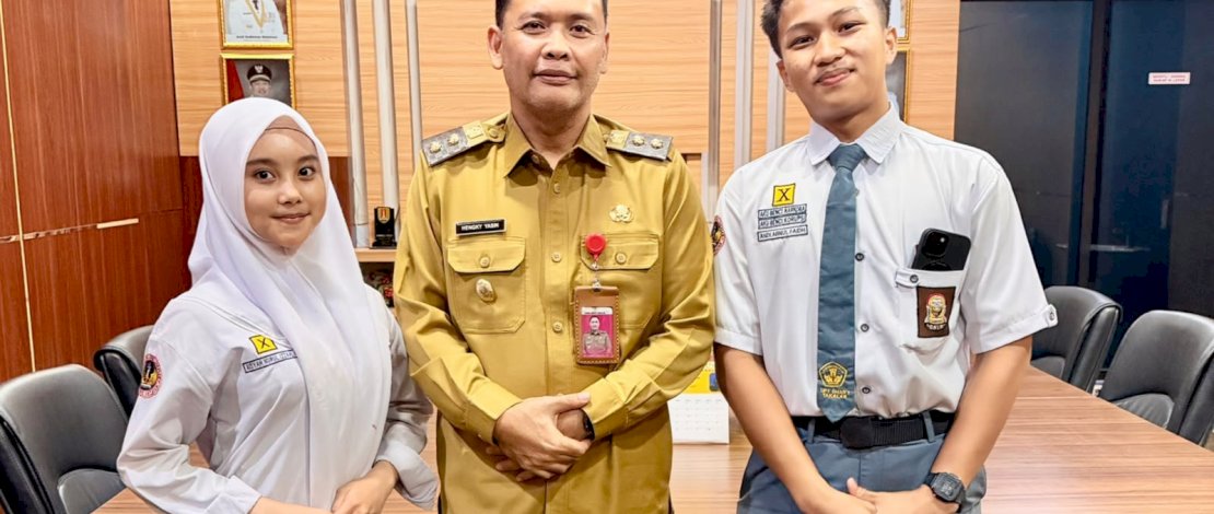 Aisyah Nurul Izzah Ramli bersama Wakil Bupati Takalar, Hengky Yasin.