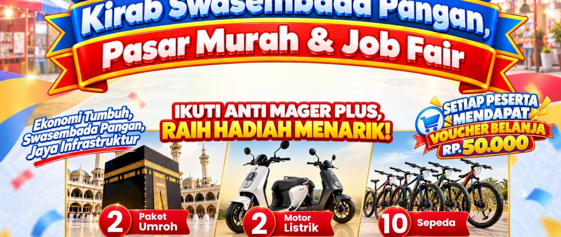 Gubernur Andi Sudirman Sulaiman Sediakan Voucher Belanja Rp50.000 di Jalan Sehat Anti Mager, Kirab Pangan, Pasar Murah dan Job Fair