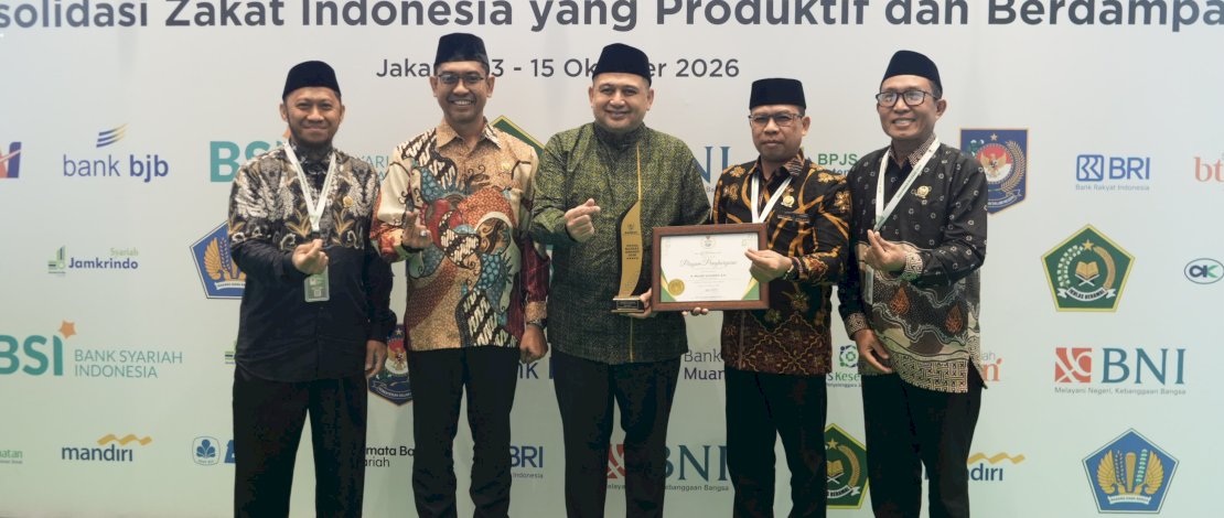 Dukung Pengelolaan Zakat Terbaik, Wali Kota Appi Raih Penghargaan Nasional Dari BAZNAS RI