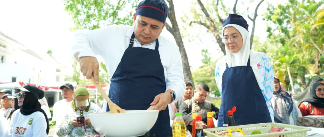 Wali Kota Makassar Appi Juara I Lomba Memasak Nasi Goreng Antar Kepala Daerah se-Sulsel