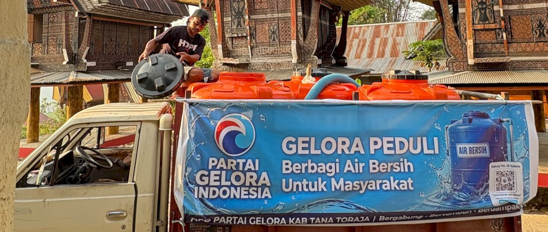 Gelora Tana Toraja Salurkan Bantuan Air Bersih untuk Warga Terdampak Kekeringan