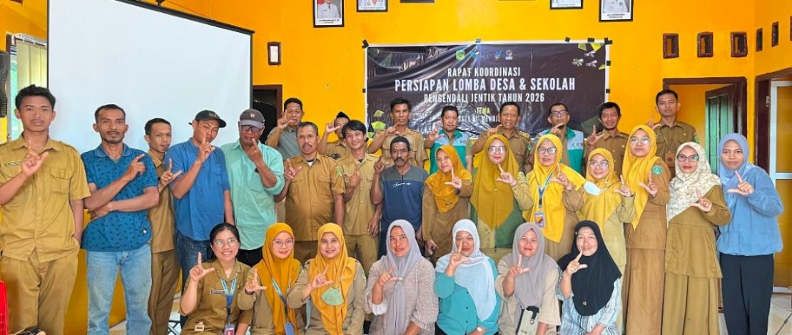 Dalam upaya masif menekan penyebaran penyakit tular vektor, khususnya Demam Berdarah Dengue (DBD), dengan Dinas Kesehatan Kabupaten Luwu Timur berkolaborasi dengan PT Vale Indonesia (PTVI) menyelenggarakan Rapat Koordinasi (Rakor) Persiapan Lomba Desa dan Sekolah Pengendali Jentik Tahun 2026.