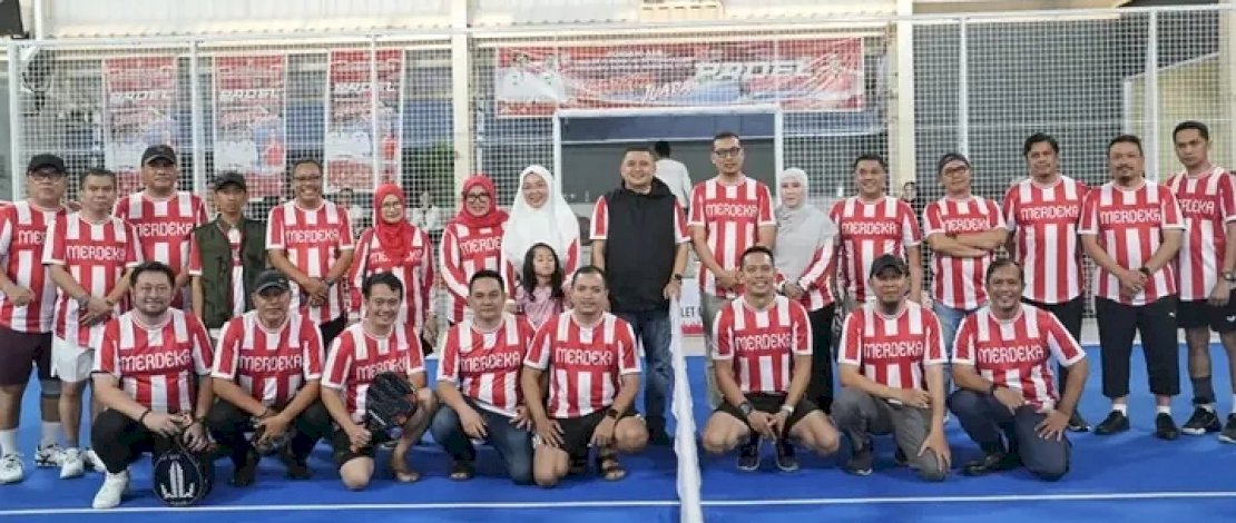 Sambut HUT ke-81 RI, DPPKB Makassar Ikut PORSENI ASN Lewat Pertandingan Padel