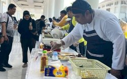Chaidir Syam Ikut Lomba Masak di Sulsel Expo 2026, Kuliner Lokal Jadi Sorotan