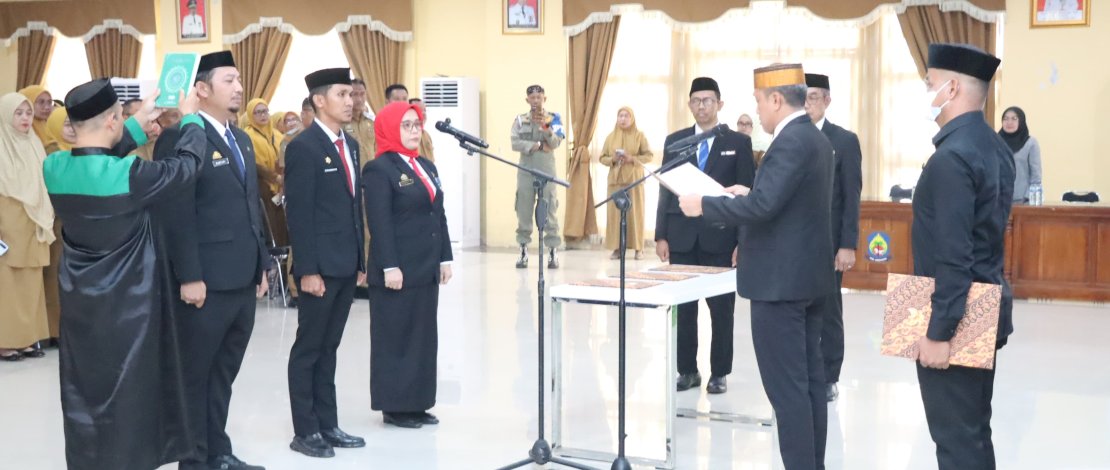 Bupati Jeneponto Lantik Tiga Pejabat, Tekankan Peningkatan Kinerja dan Pelayanan Publik