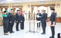 Bupati Jeneponto Lantik Tiga Pejabat, Tekankan Peningkatan Kinerja dan Pelayanan Publik