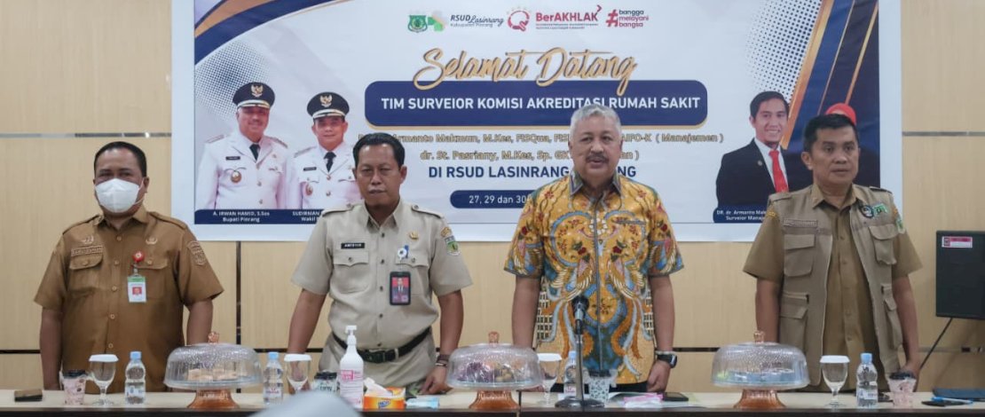 Buka Reakreditasi RSUD Lasinrang, Bupati Pinrang Tekankan Peningkatan Mutu Pelayanan Kesehatan
