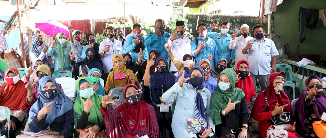 Suasana acara Perwiritan di Kecamatan Medan Kota, Kamis (19/11/2020).