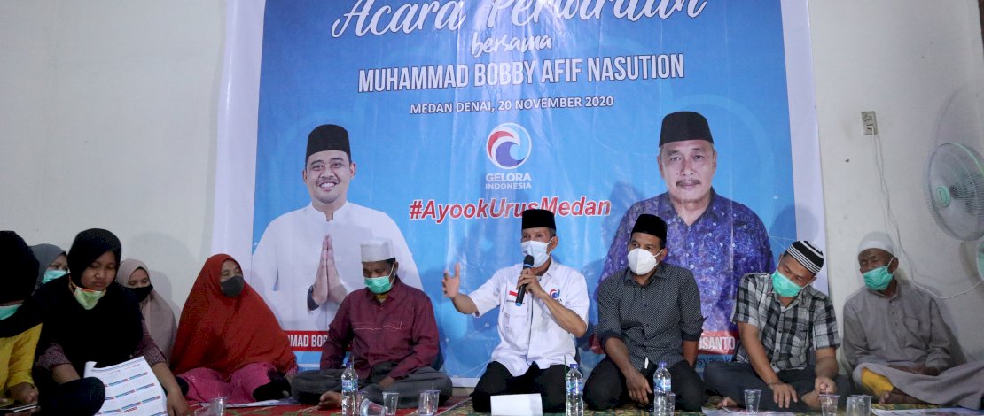 Suasana acara Perwiritan di Medan Denai, Jumat (20/11/2020).