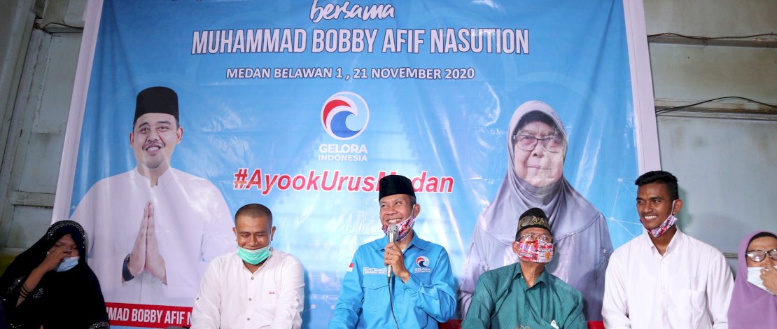 Acara Perwiritan di Kecamatan Medan Belawan, Sabtu (21/11/2020).