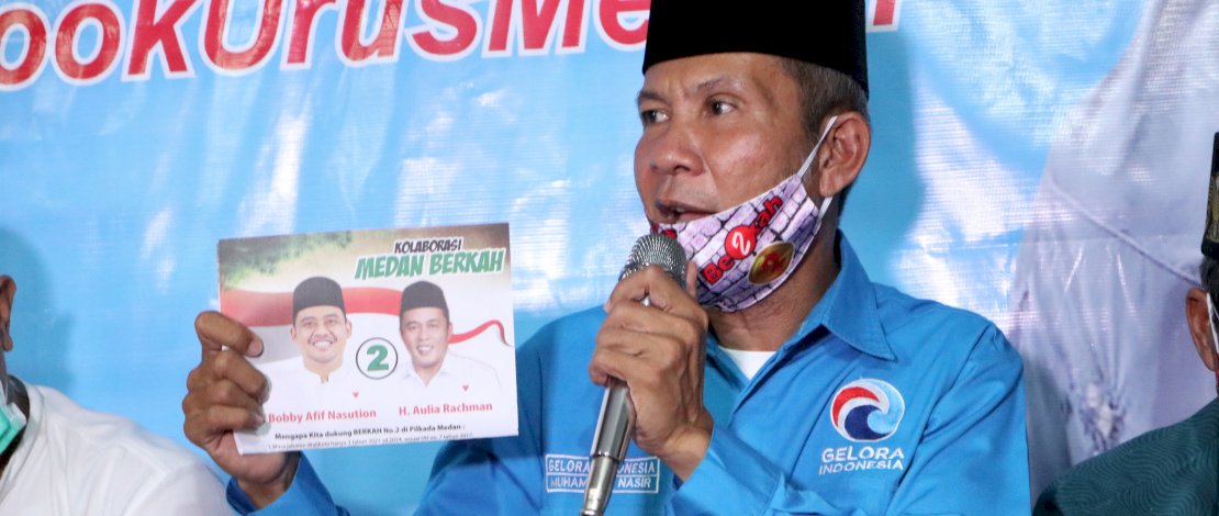 Acara Perwiritan di Kecamatan Medan Belawan, Sabtu (21/11/2020).