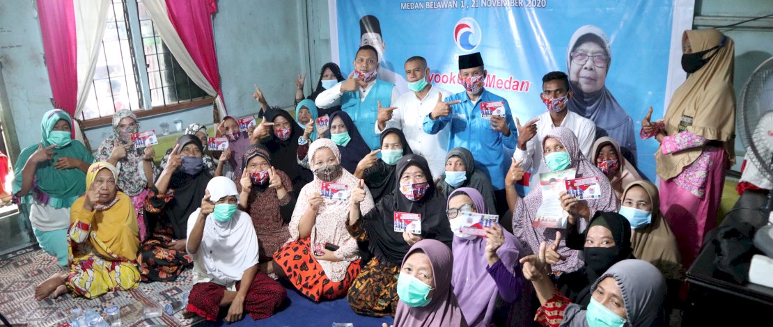 Acara Perwiritan di Kecamatan Medan Belawan, Sabtu (21/11/2020).
