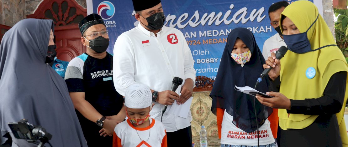 Suasana Peresmian Rumah Quran Medan Berkah Medan Deli.