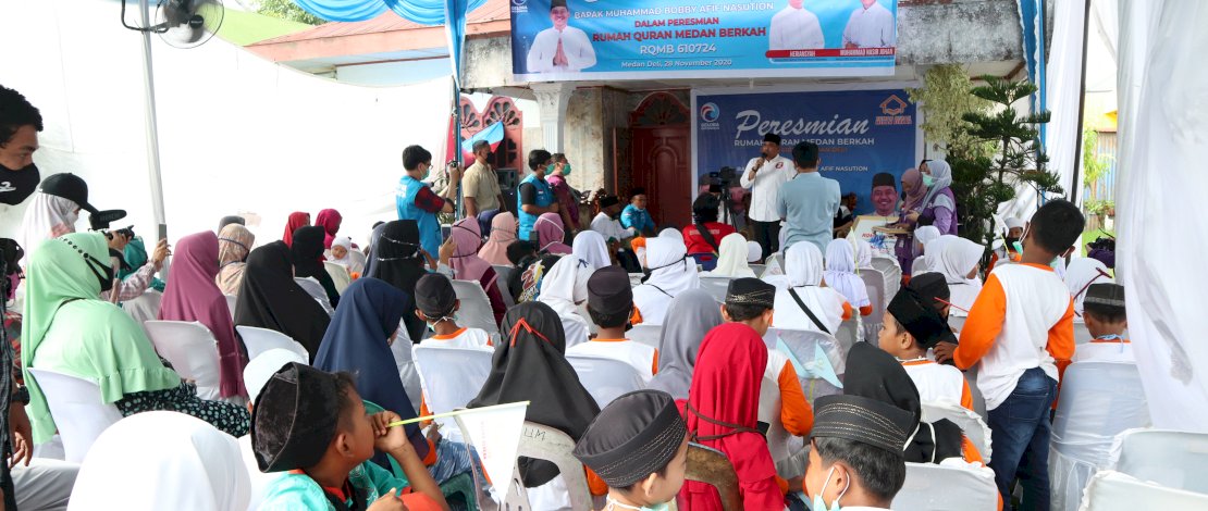 Suasana Peresmian Rumah Quran Medan Berkah Medan Deli.