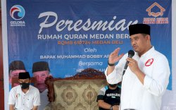 Resmikan RQMB Medan Deli, Bobby: Semoga Anak-anak Ini Membawa Kita ke Surga