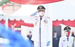 Peringati Detik-Detik HUT Ke-75 RI, Pemkab Gowa Terapkan Protokol Kesehatan