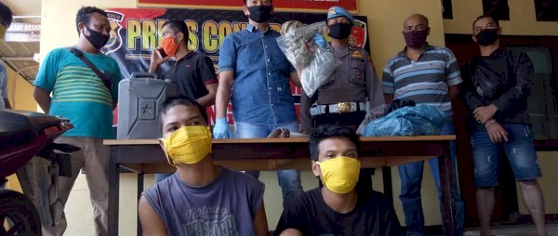 AL dan MU dibekuk Polres Bengkulu Tengah.