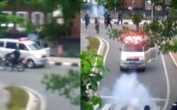 Ambulans Dikejar Petugas, Seorang Penumpangnya Loncat