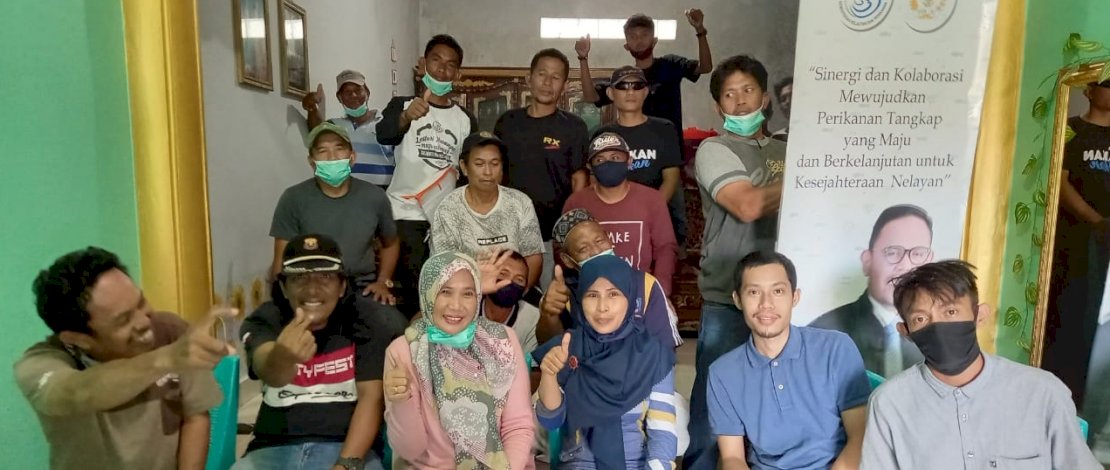 Nelayan yang menjadi peserta pelatihan yang digelar Andi Akmal Pasluddin via daring.