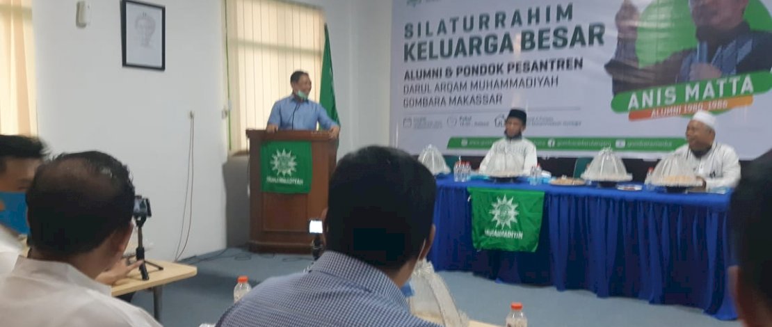Anis Matta saat bersilaturahmi ke pondok pesantren Darul Arqam Gombara, Jumat, 4 September 2020.