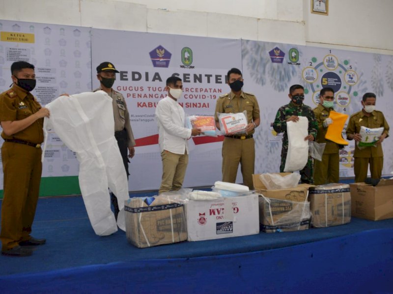 Lagi, Gugus Tugas Covid-19 Sinjai Dapat Bantuan APD dari Mabes TNI AD