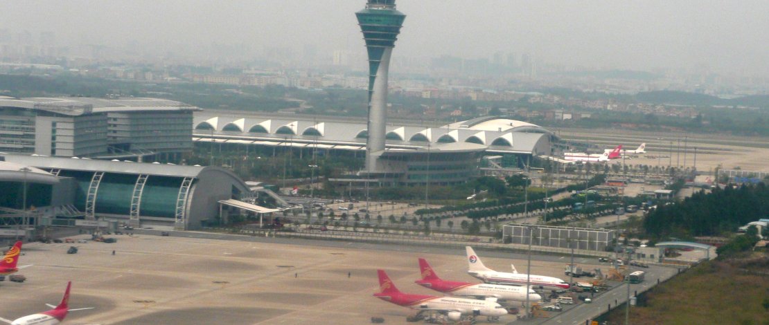 Bandara Guangzhou, China.