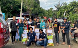 Kolaborasi Darpala SMK Darussalam dan Mapala STIK Tamalatea Sumbang Masamba, Ada Sembako dan Pakaian