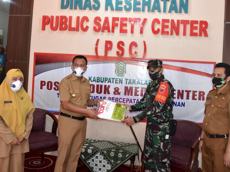 Bupati Takalar Terima APD untuk Tenaga Medis dari Panglima TNI