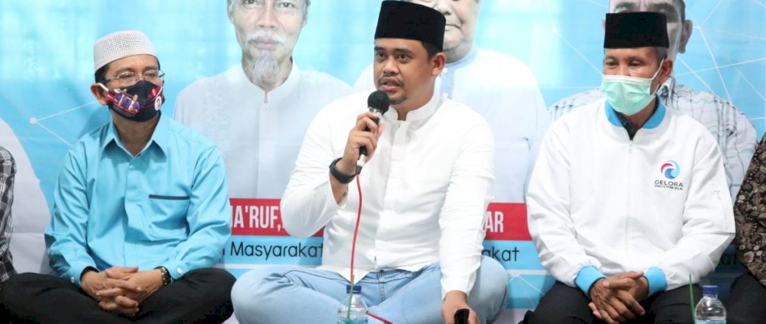 Bobby Afif Nasution menghadiri acara temu tokoh di Jalan Bajak IV, Kelurahan Harjosari II