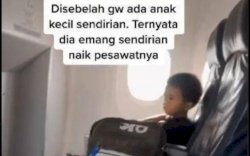 Bocah Cilik Naik Pesawat Sendirian, Kisah di Baliknya Mengharukan