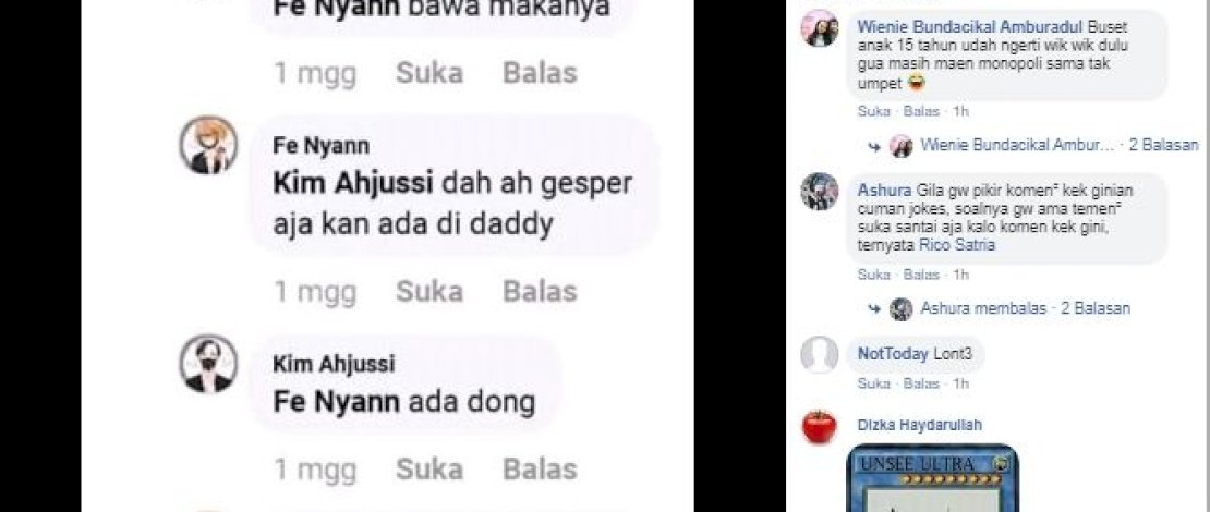 Ilustrasi yang digambar NF, menunjukkan kekerasan seksual.